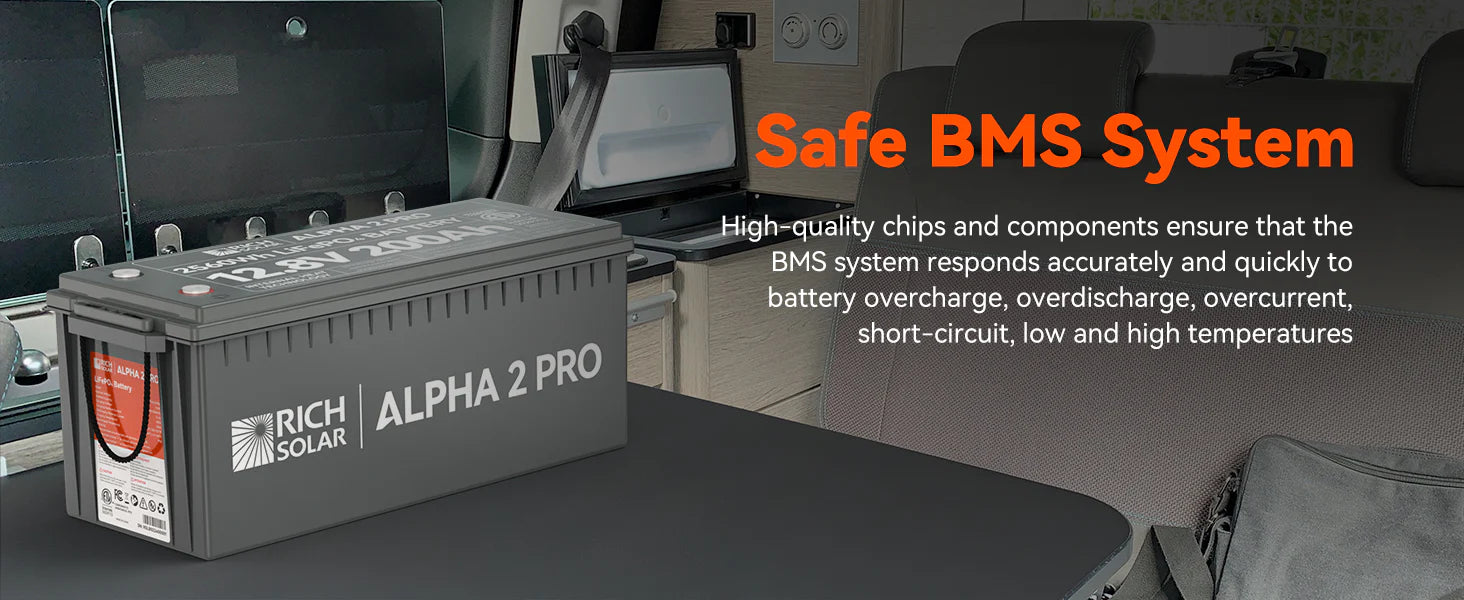 ALPHA 2 PRO | 12V 200Ah LiFePO4 Battery | Premium 12V Lithium Battery for RVs, Cabins, Tiny Homes | 7,000 Lifetime Cycles | 10 Year Warranty | UL1973 Certified
