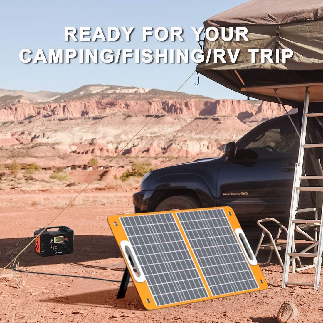 200W Portable Power Station 40800mAh Solar Generator with 110V AC Outlet 2 DC Ports 3 USB Ports QC3.0 for Phones Tablets